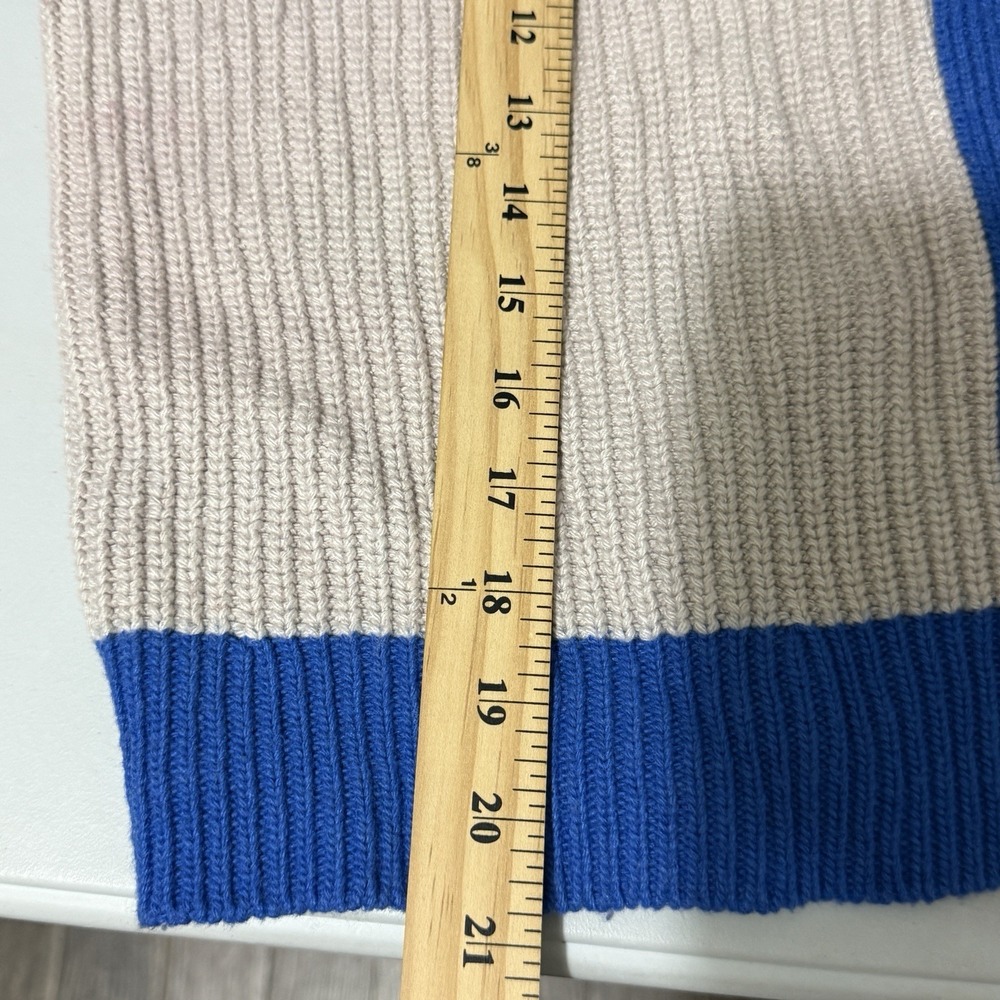 Bobo Choses Color Block Cardigan Sweater Oversized Chunky Knit Size S Preppy - Picture 10 of 11